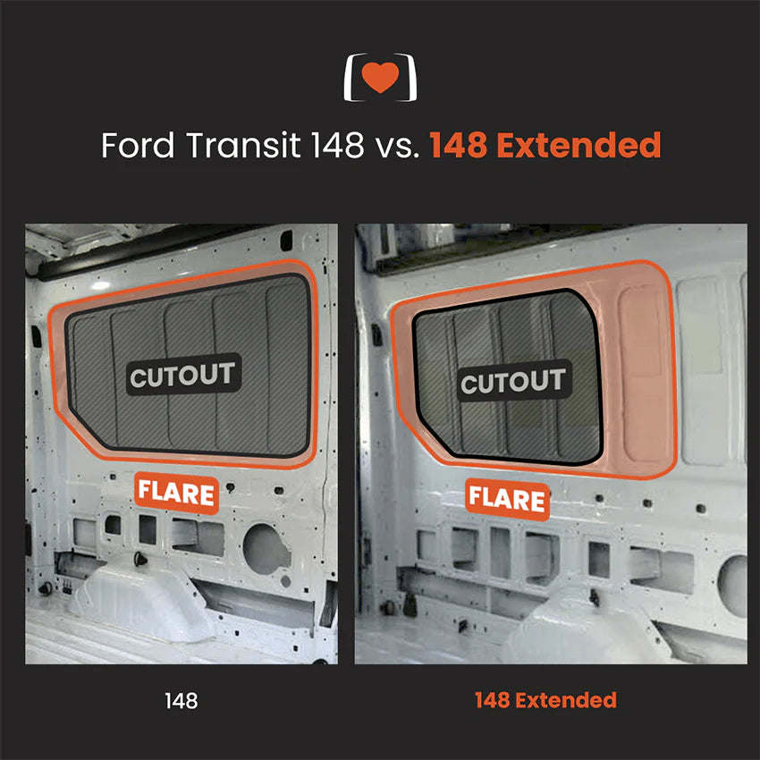 FORD TRANSIT 148" FLARES - Flarespace