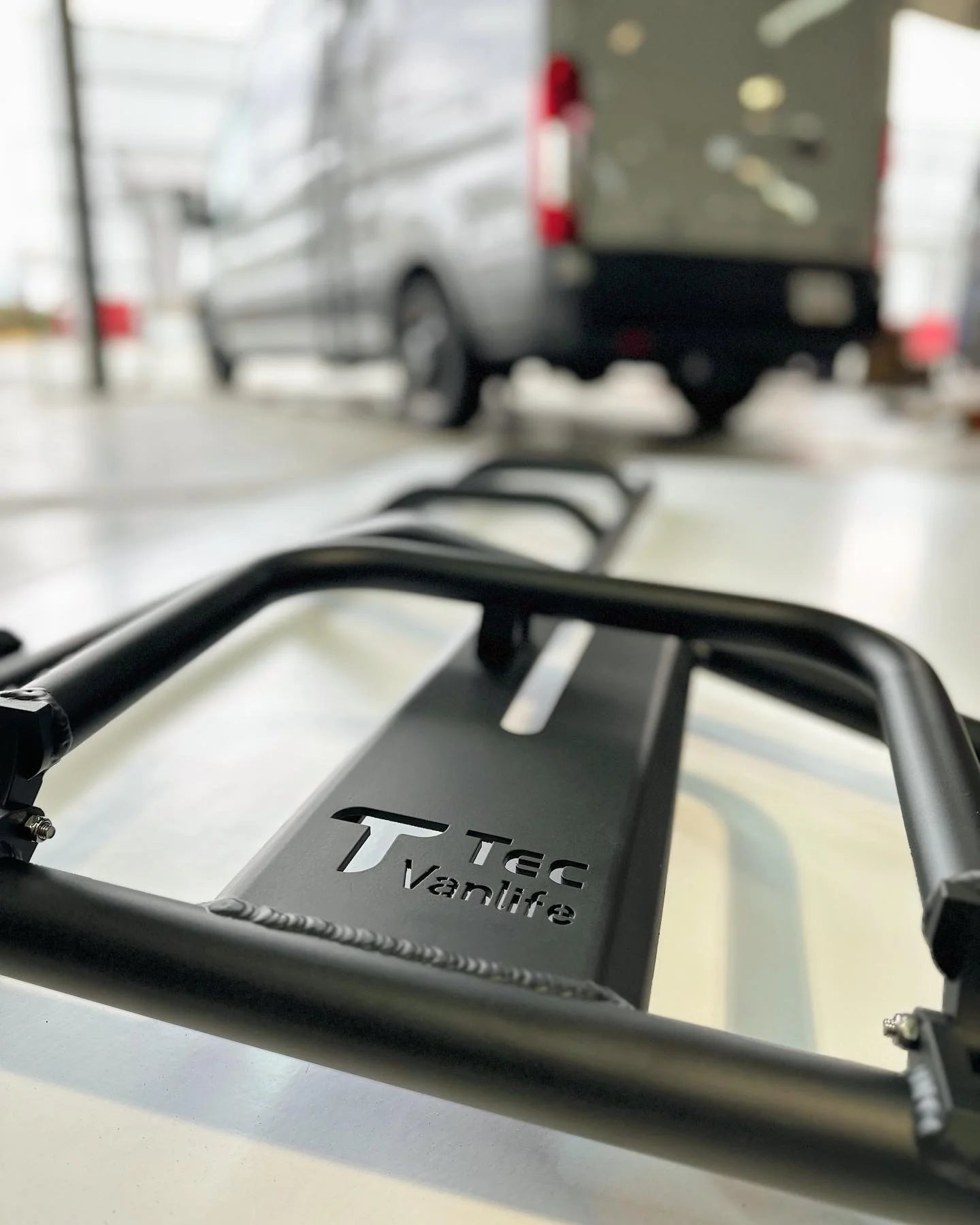 Sprinter Two-in-one ladder and tire carrier - Aluminum