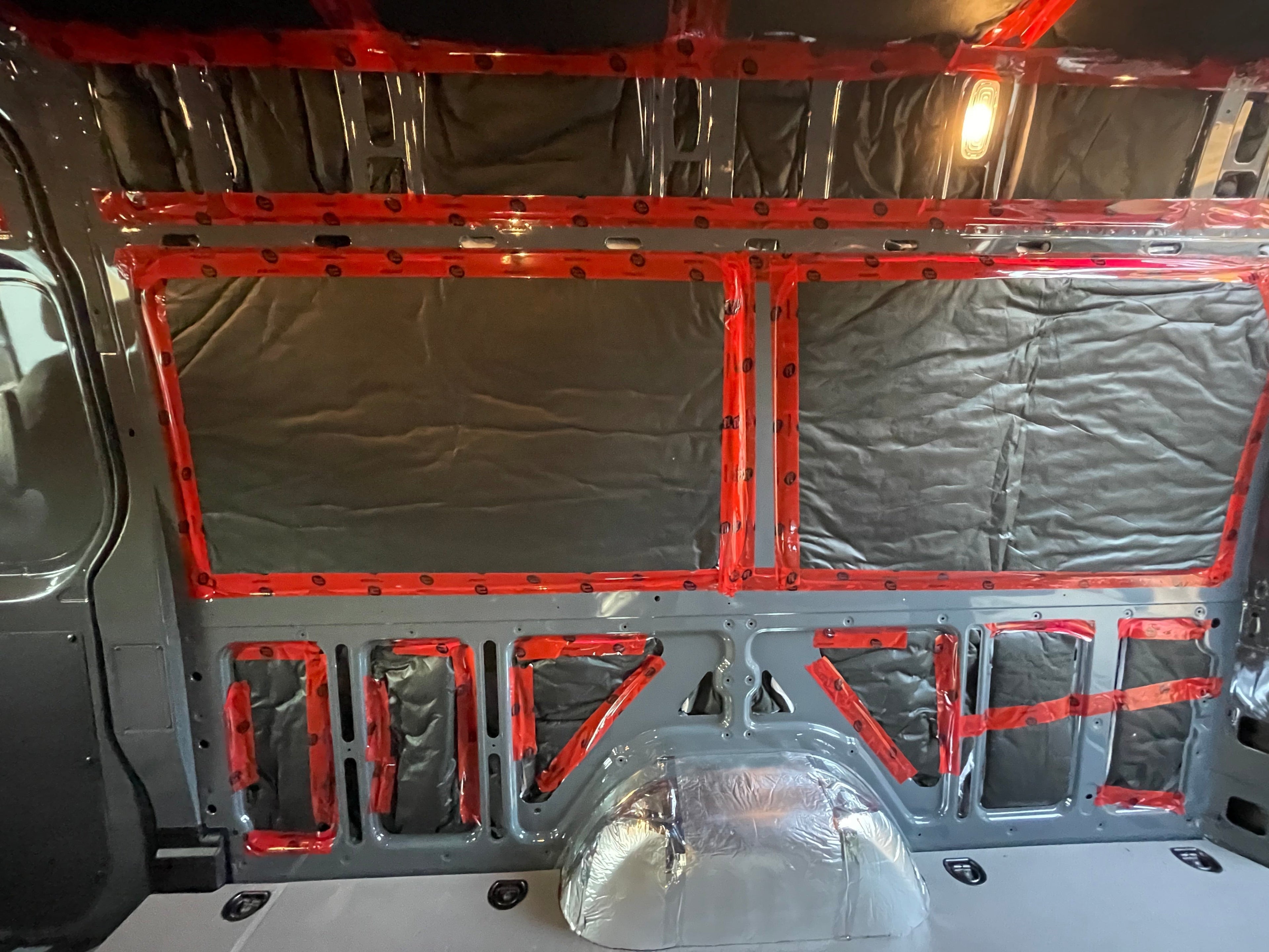3M Thinsulate SM600L and Duck Liner camper van insulation installation