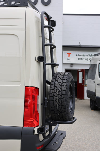 Sprinter two-in-one tire ladder carrier