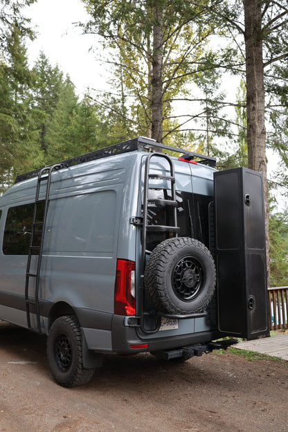 Sprinter two-in-one tire ladder carrier