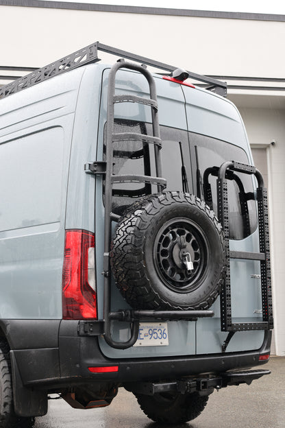 Sprinter two-in-one tire ladder carrier