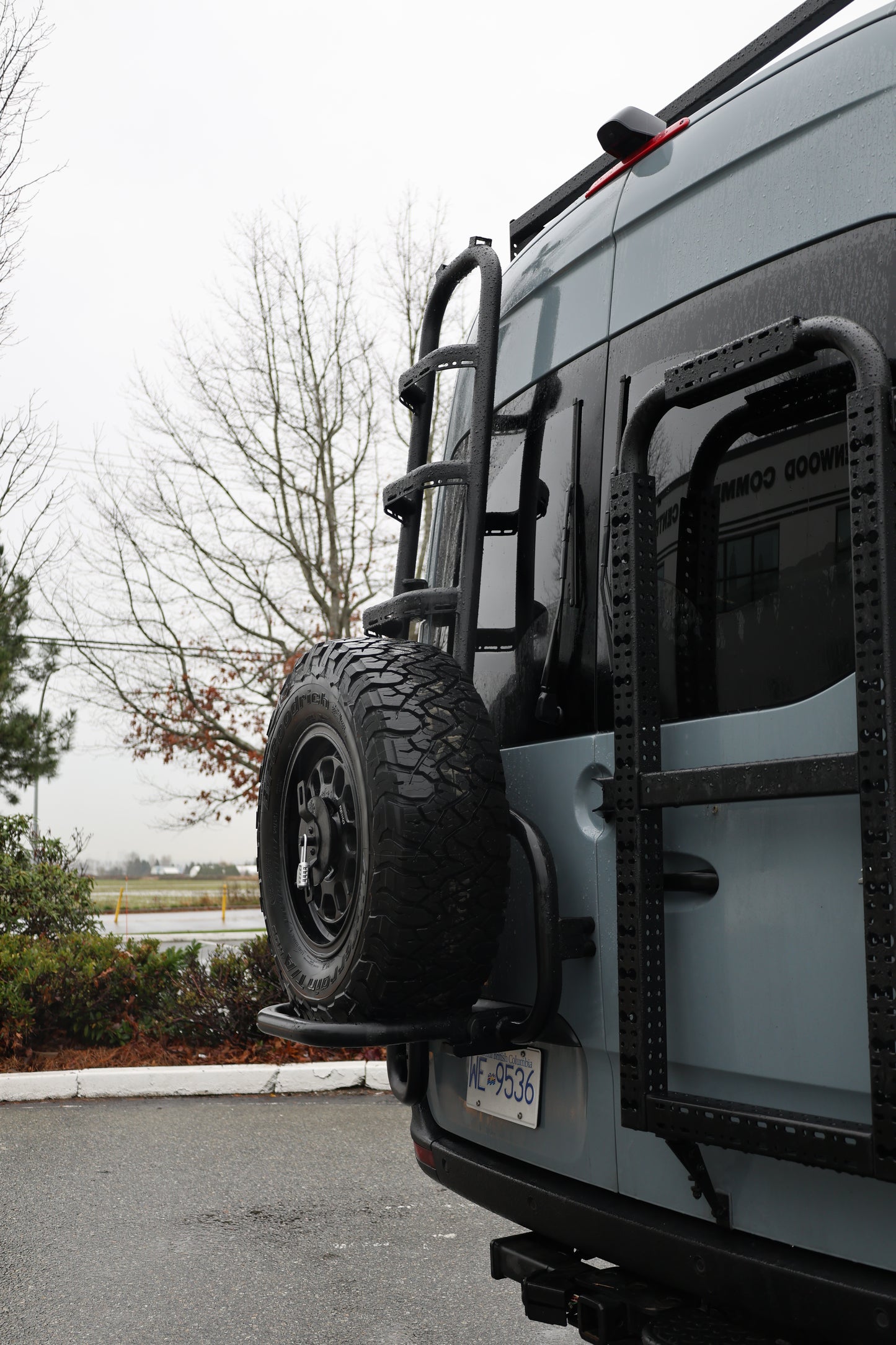 Sprinter two-in-one tire ladder carrier