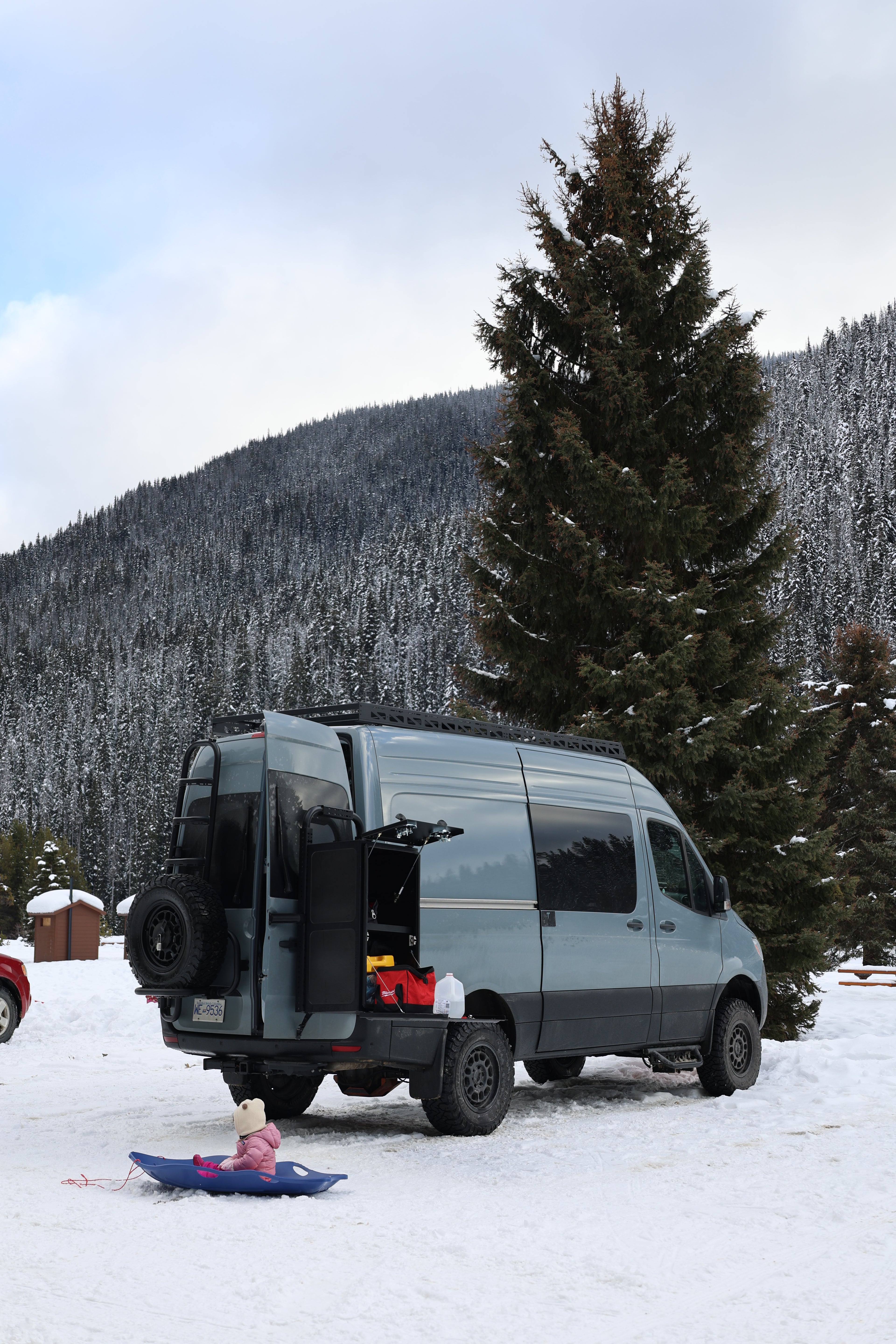 Sprinter Rear Door Aluminum Gear Rack - NO DRILL