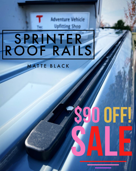 Sprinter Roof Rails / Roof Tracks | BLACK