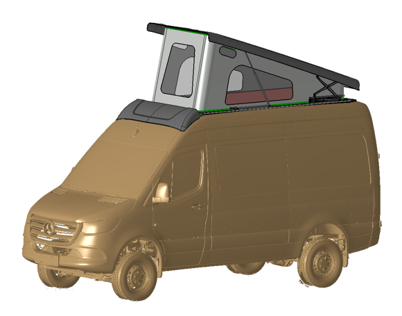Sprinter Camper Van Roof Top Tent 