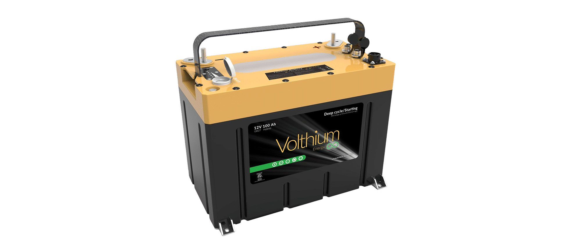 Volthium 12,8 V 100 Ah PRO 2, IP67, auto-chauffant, groupe de démarrage 27