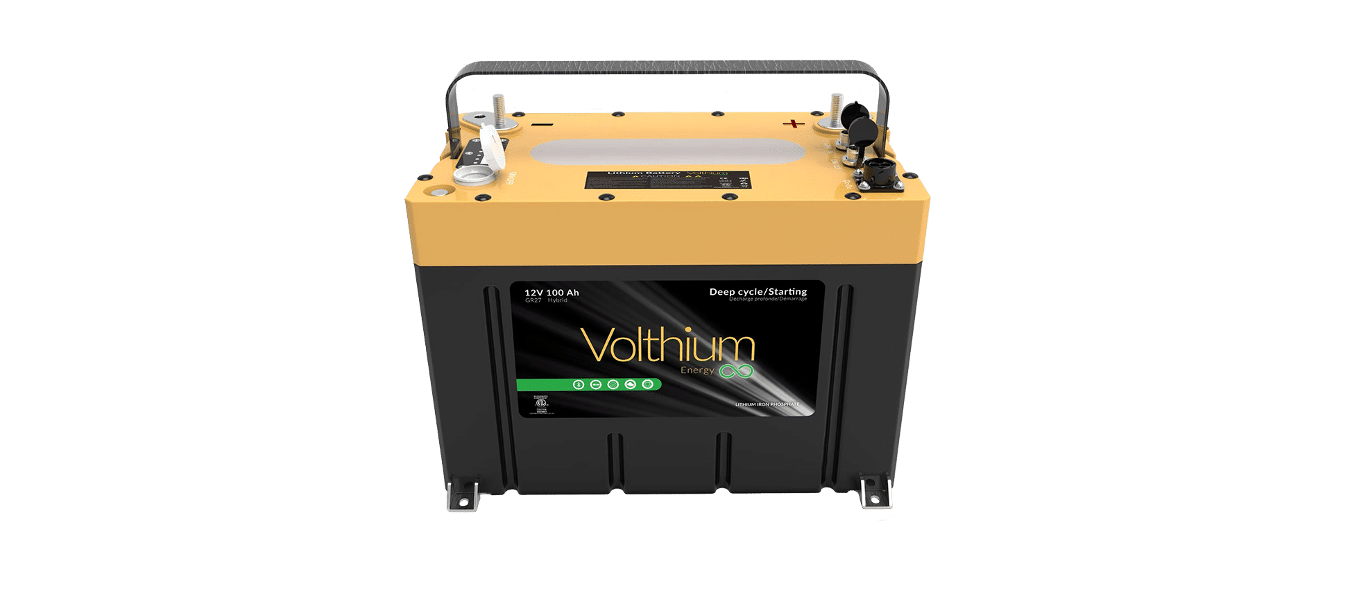Volthium 12,8 V 100 Ah PRO 2, IP67, auto-chauffant, groupe de démarrage 27