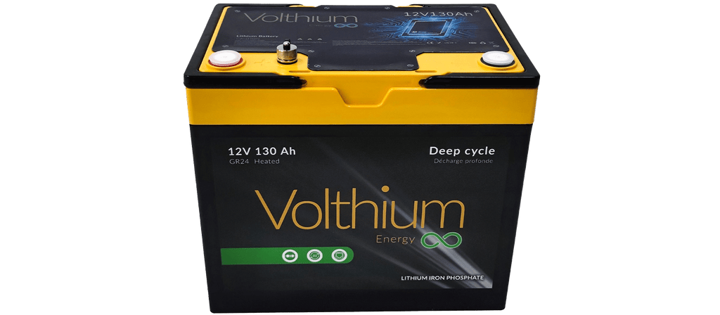 Batterie Volthium 12,8 V 130 Ah à auto-chauffage, groupe 24 