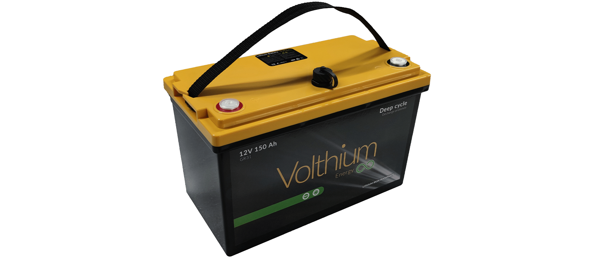 Batterie Volthium 12,8 V 150 Ah à auto-chauffage et démarrage progressif, groupe 31 