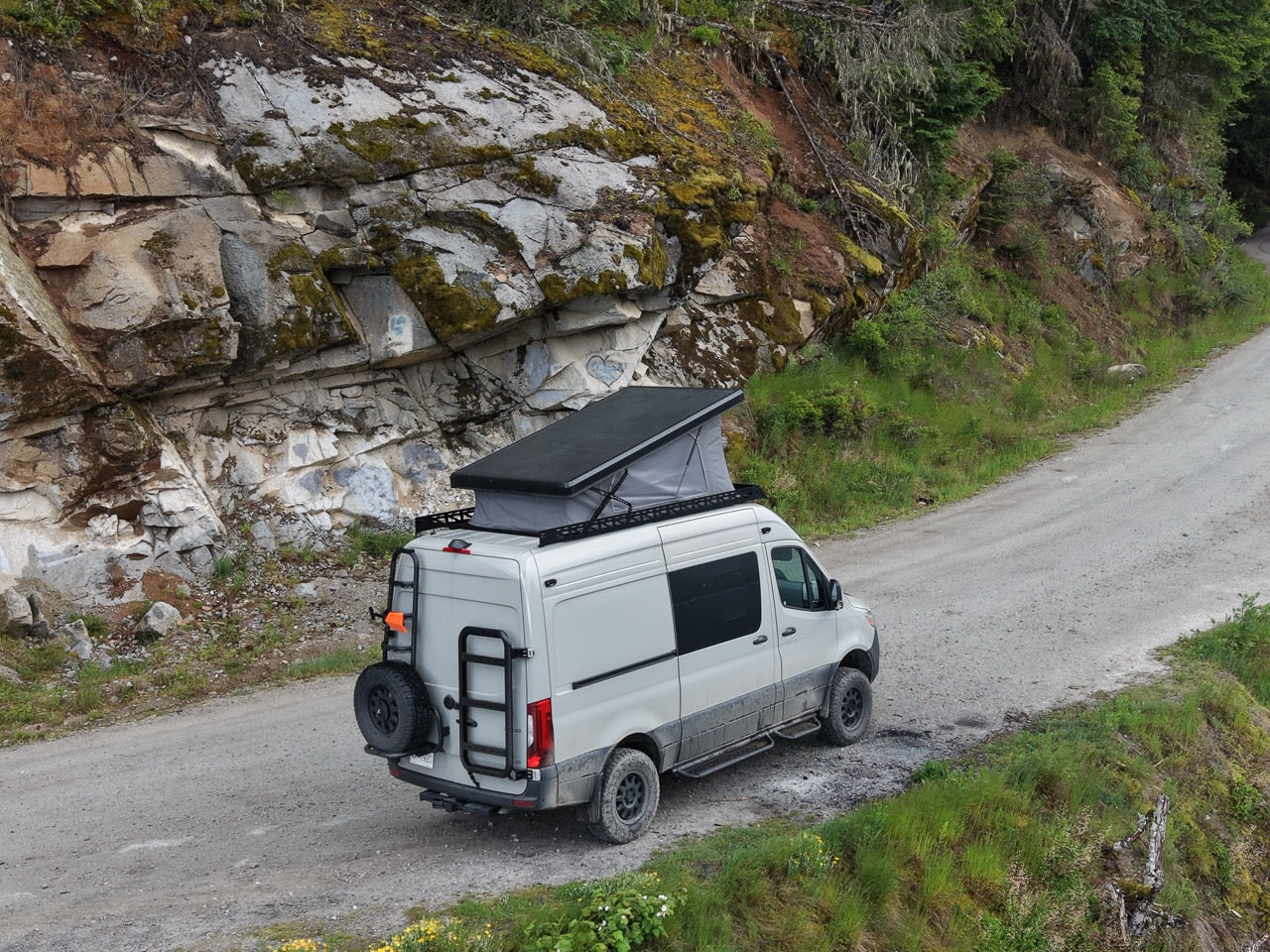 sprinter roof top tent Sprinter Carbon Fiber Roof-Top Tent System – Tec Vanlife