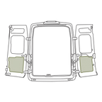 VanEssential Ford Transit Lower Rear Door Storage Panels (Pair)