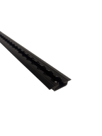 Flanged L Track For Campers - Anodized Matte Black