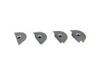 L Track End Caps - Aluminum