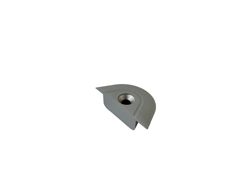L Track End Caps - Aluminum