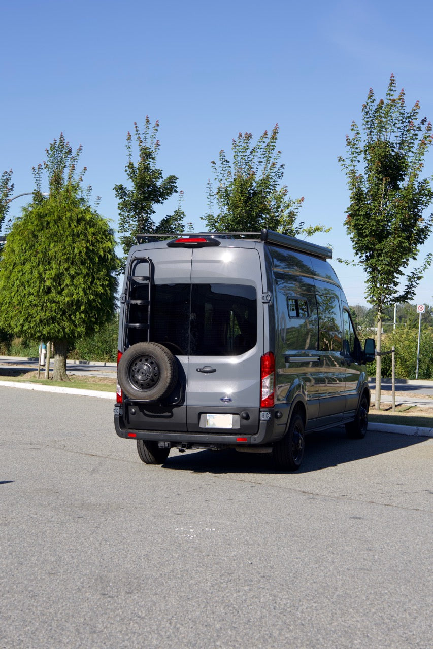 Ford Transit Two-in-one ladder and tire carrier
