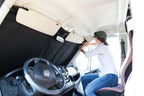 RamPromasterReflectiveFrontWindshieldCover-install