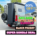 Aluminum Ski Storage Box +Sprinter Rear Passenger Door Aluminum Gear Rack