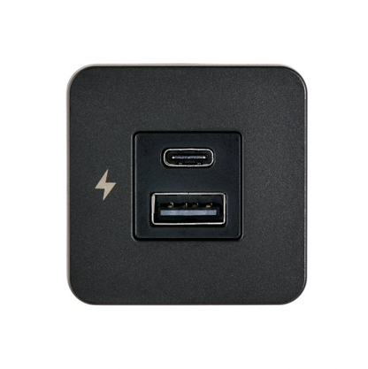 Scanstrut TILE USB-A & C Interior Charging Socket – Black Bezel
