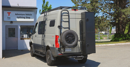 Sprinter two-in-one tire ladder carrier