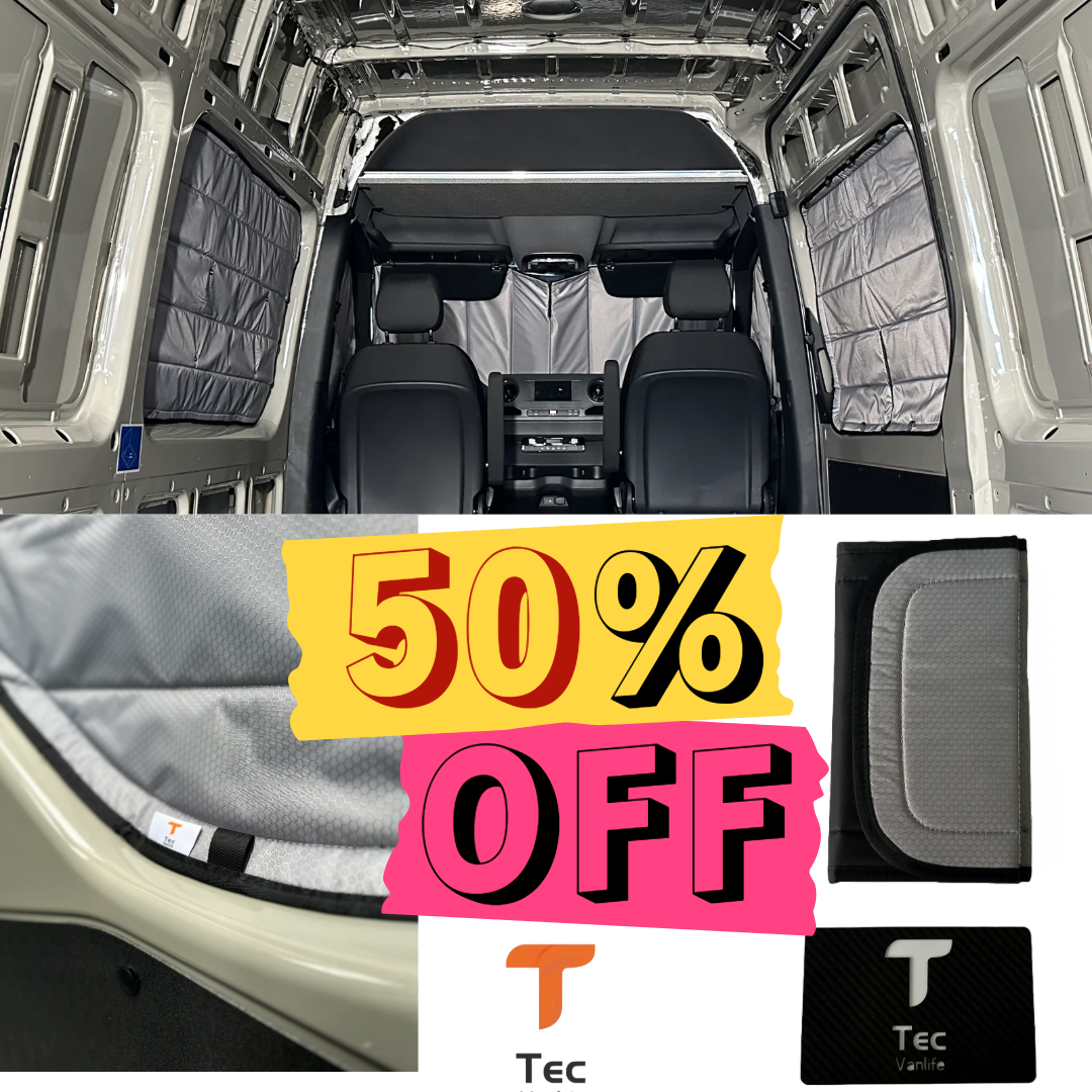 Window Covers - insulated, magnetic- Full Set Ford Transit