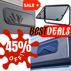 Glass & Acrylic Dual Pane Camper Windows 700x300mm (27.56"x11.81")