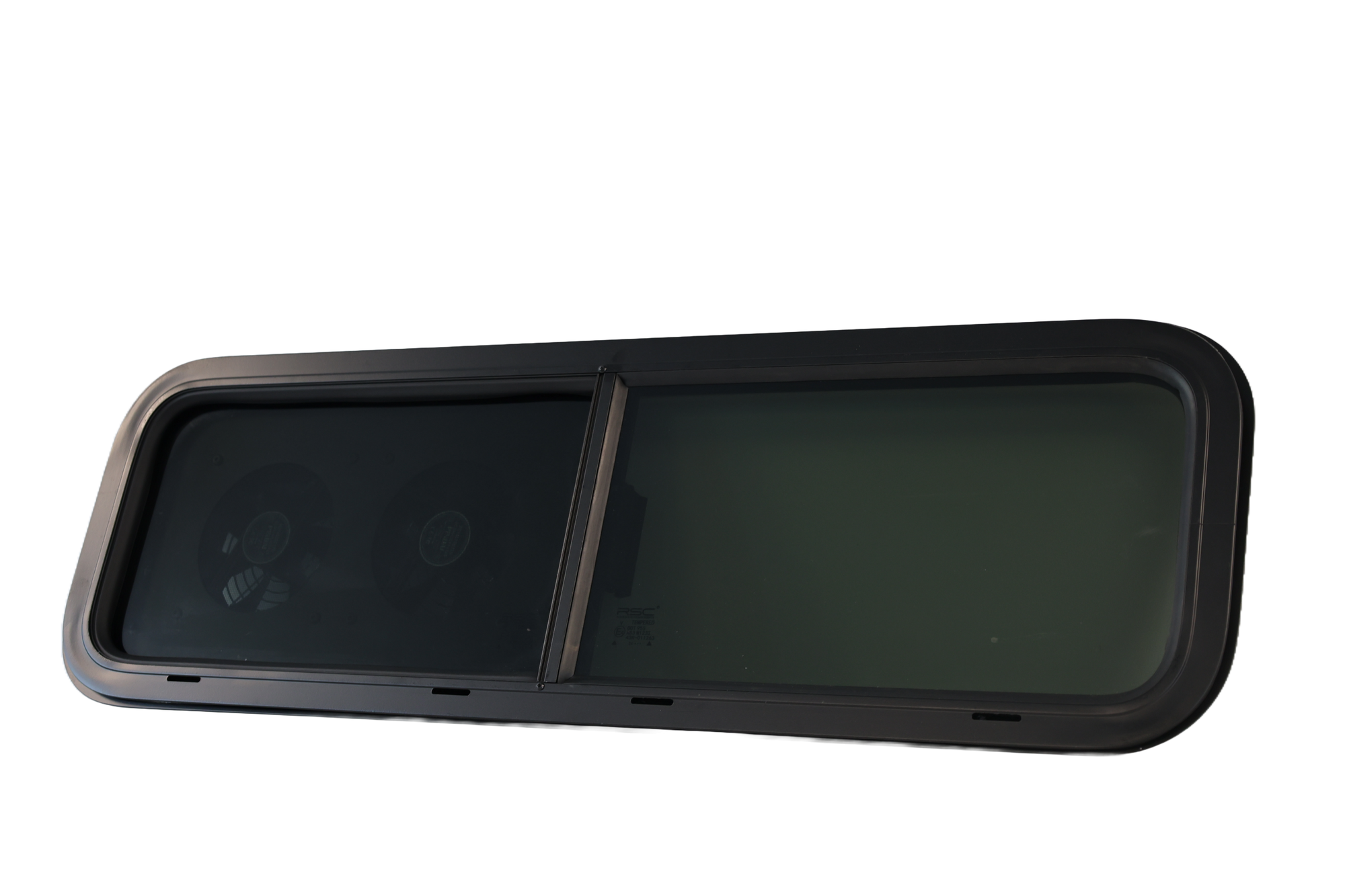 VW1033 Dual-Fan Half Slider Bunk Window