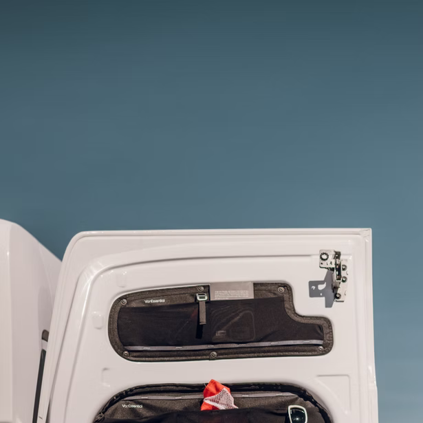 Panneaux de rangement supérieurs de porte arrière VanEssential pour Ford Transit (paire) 