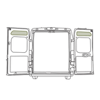 VanEssential Ram Promaster Upper Rear Door Storage Panels (Pair)