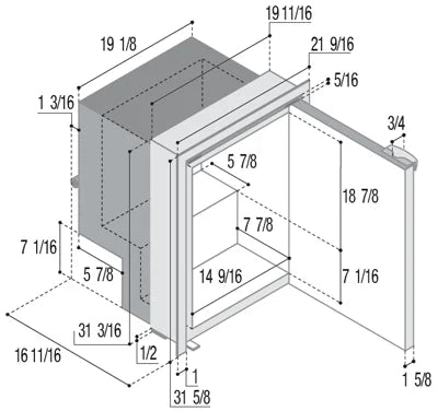 Réfrigérateur-congélateur, C85i Airlock, Vitrifrigo