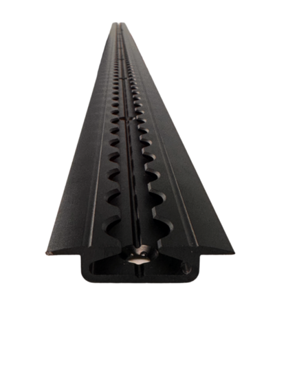 Flanged L Track For Campers - Anodized Matte Black