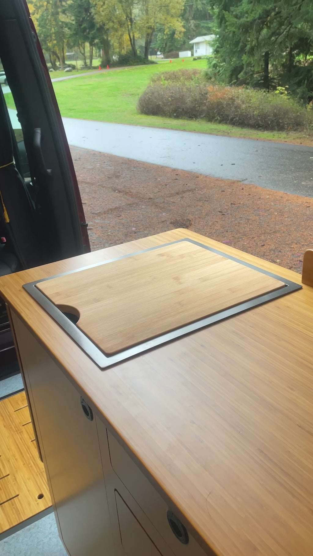 Black Camper Van / RV Sink | Hidden Sink