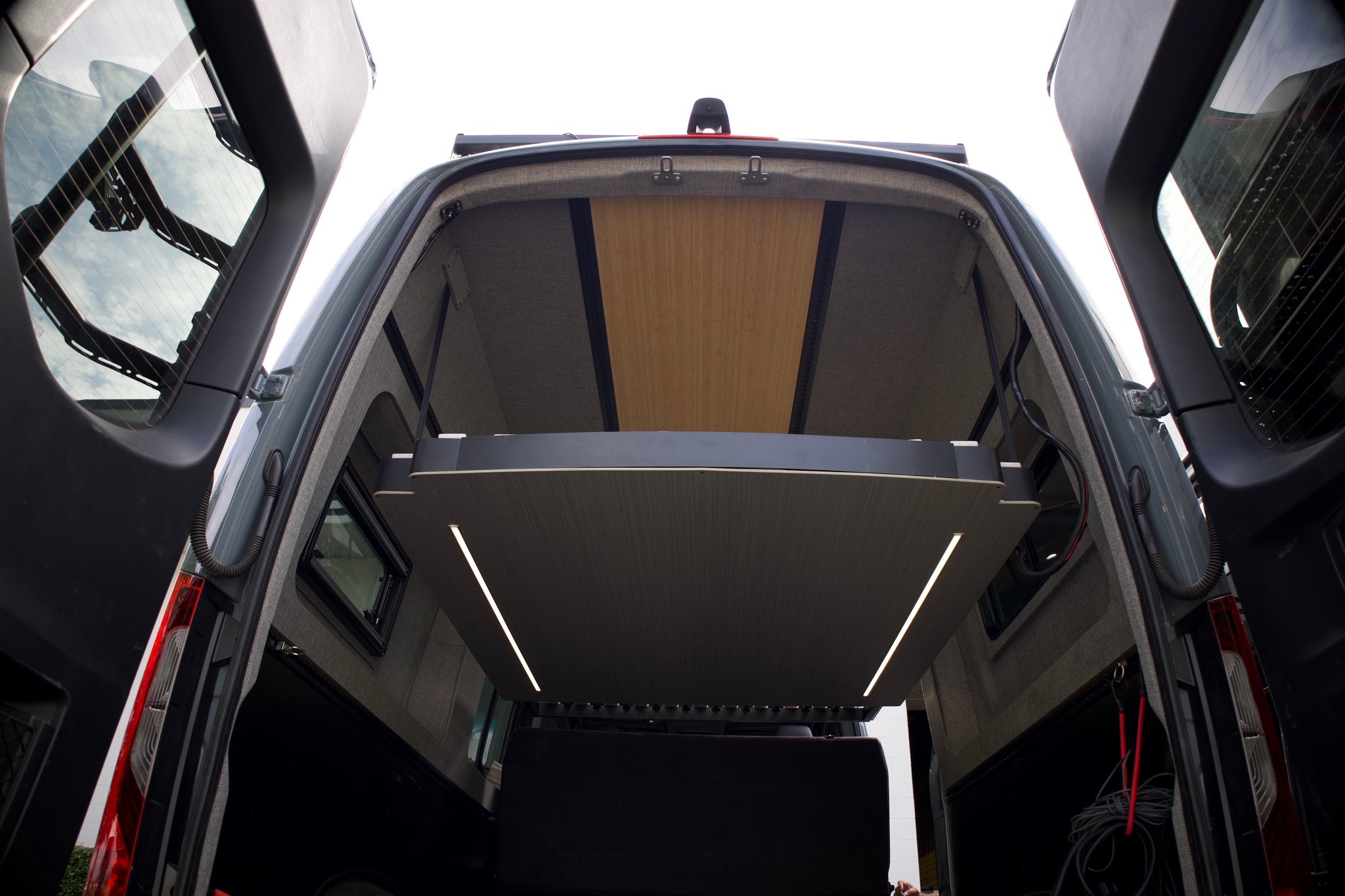 Camper Van Expandable Elevator Bed