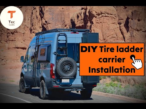 Sprinter two-in-one tire ladder carrier