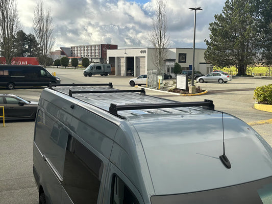 Sprinter roof rails and Tec Vanlife Sprinter Roof Bar Set (3pc)