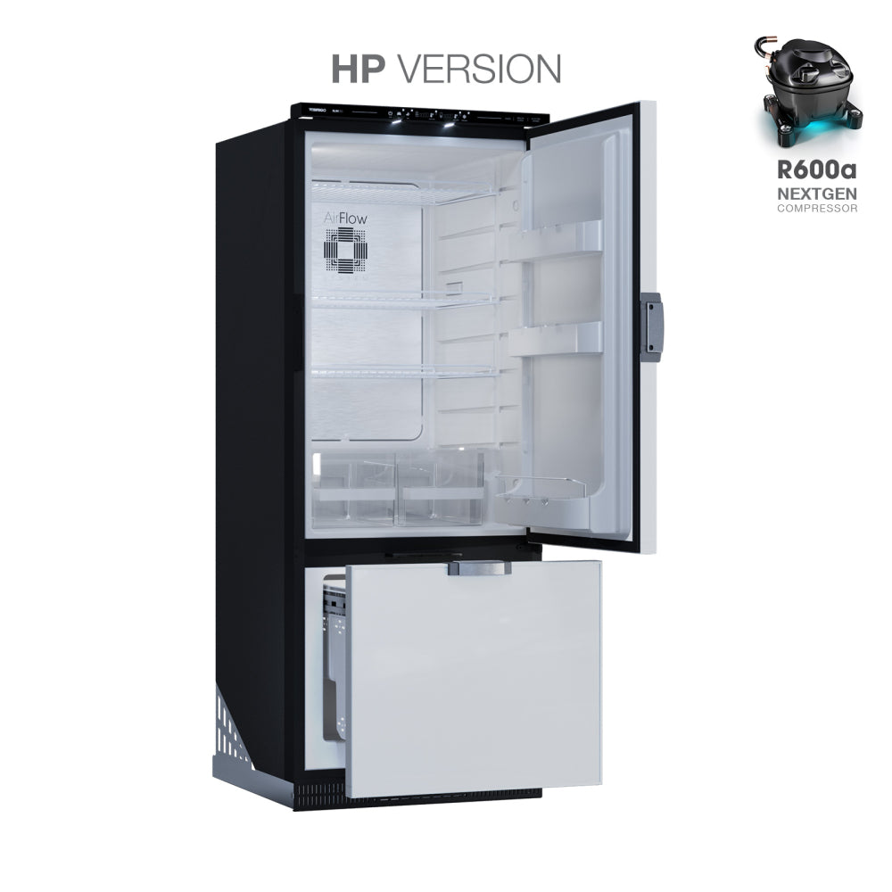 Vitrifrigo Grey Fridge-freezer, SLIM250 CHR HP