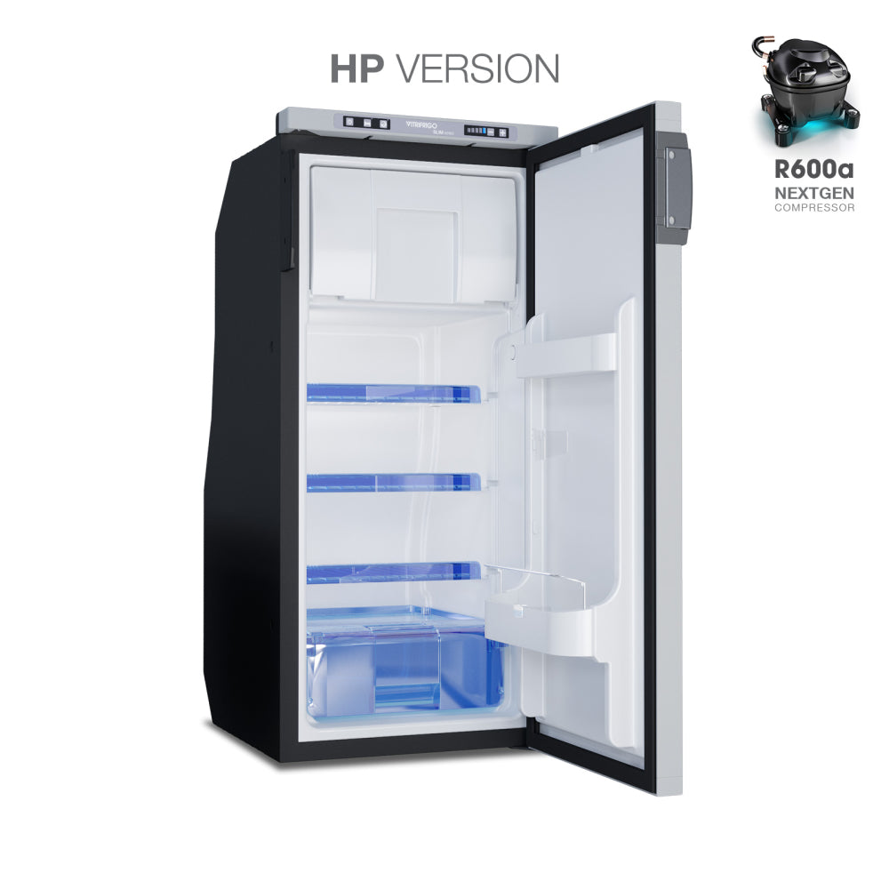 Vitrifrigo Grey Fridge-freezer, SLIM90 CHR HP