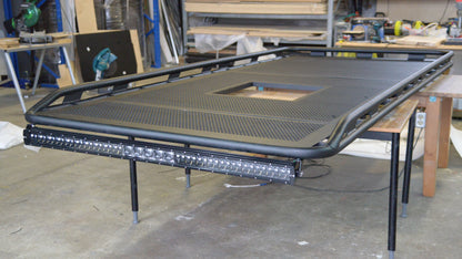 Aluminum Roof Rack For Mercedes Sprinter With Perforated Deck