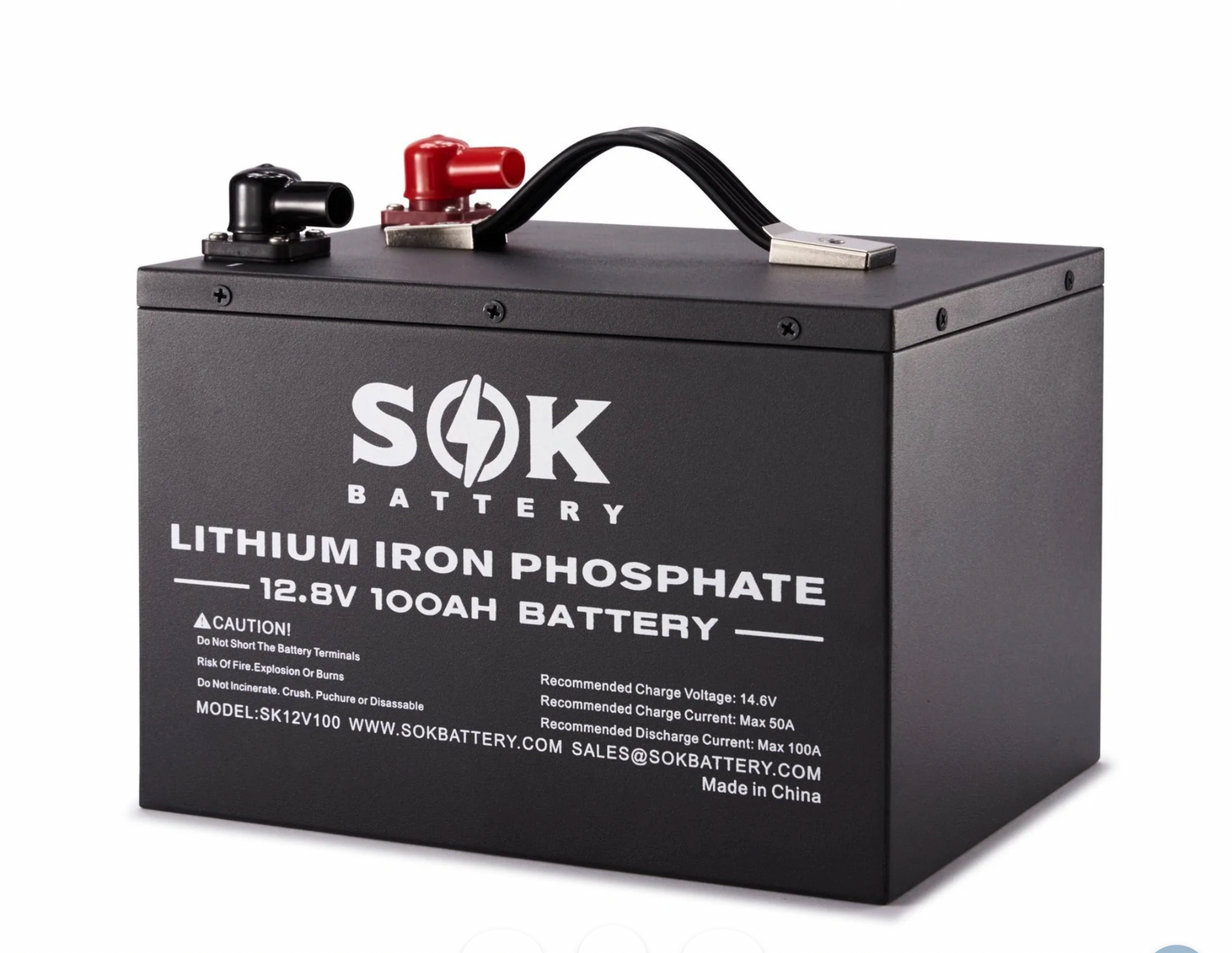 SOK 100Ah | 12V - Heated LiFePO4 Lithium Battery