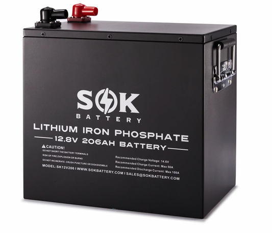 SOK 206Ah | 12V - Heated LiFePO4 Lithium Battery