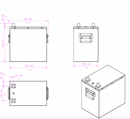 SOK 206Ah | 12V - Heated LiFePO4 Lithium Battery